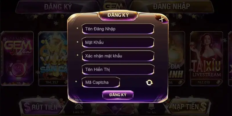 Đăng kí ngay để chơi mini game 